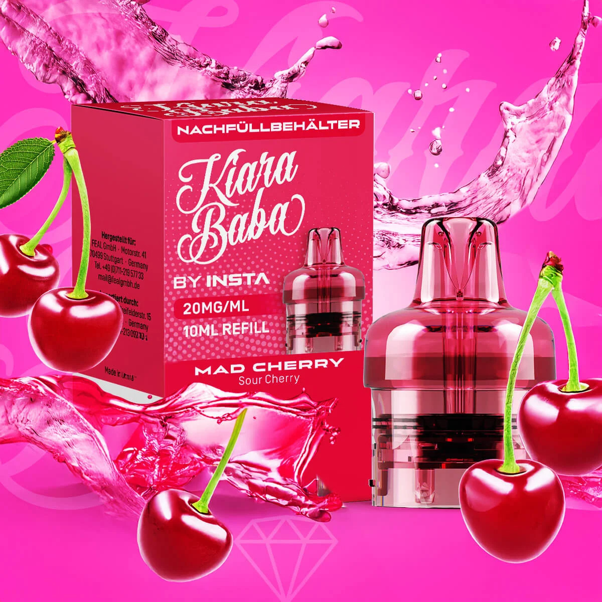 Kiara Baba 10k Pod Mad Cherry 20mg 10ml Kiara Baba 10k Pod Mad Cherry 20mg 10ml