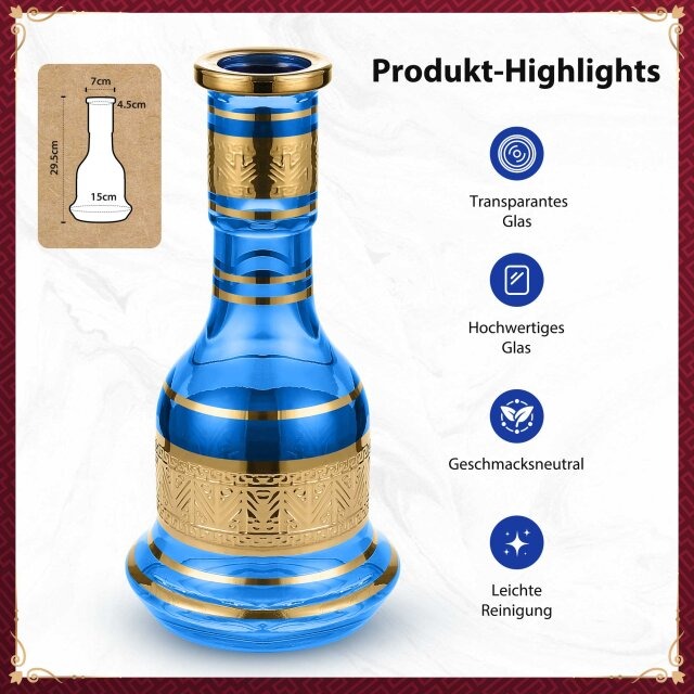 Luna Hookah Shisha Tradi Set Blau Bowl Luna Hookah Shisha Tradi Set Blau Bowl