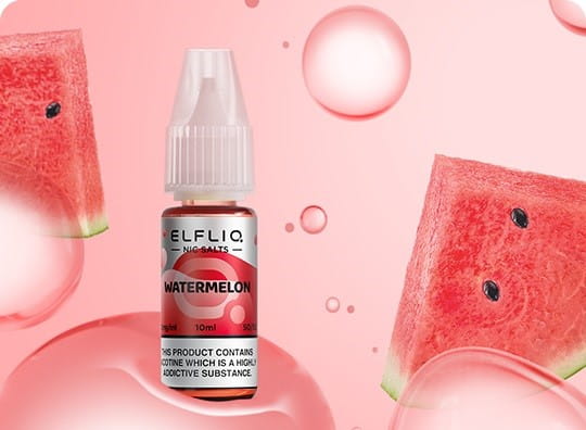 Elfliq_Watermelon Elfliq - Watermelon Nikotinsalz Liquid 10ml l 20mg/ml