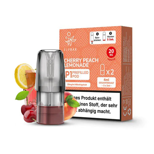 Elfbar Mate P1 Pod - Cherry Peach Lemonade 2% Nikotin 600 Züge (2 Pods)
