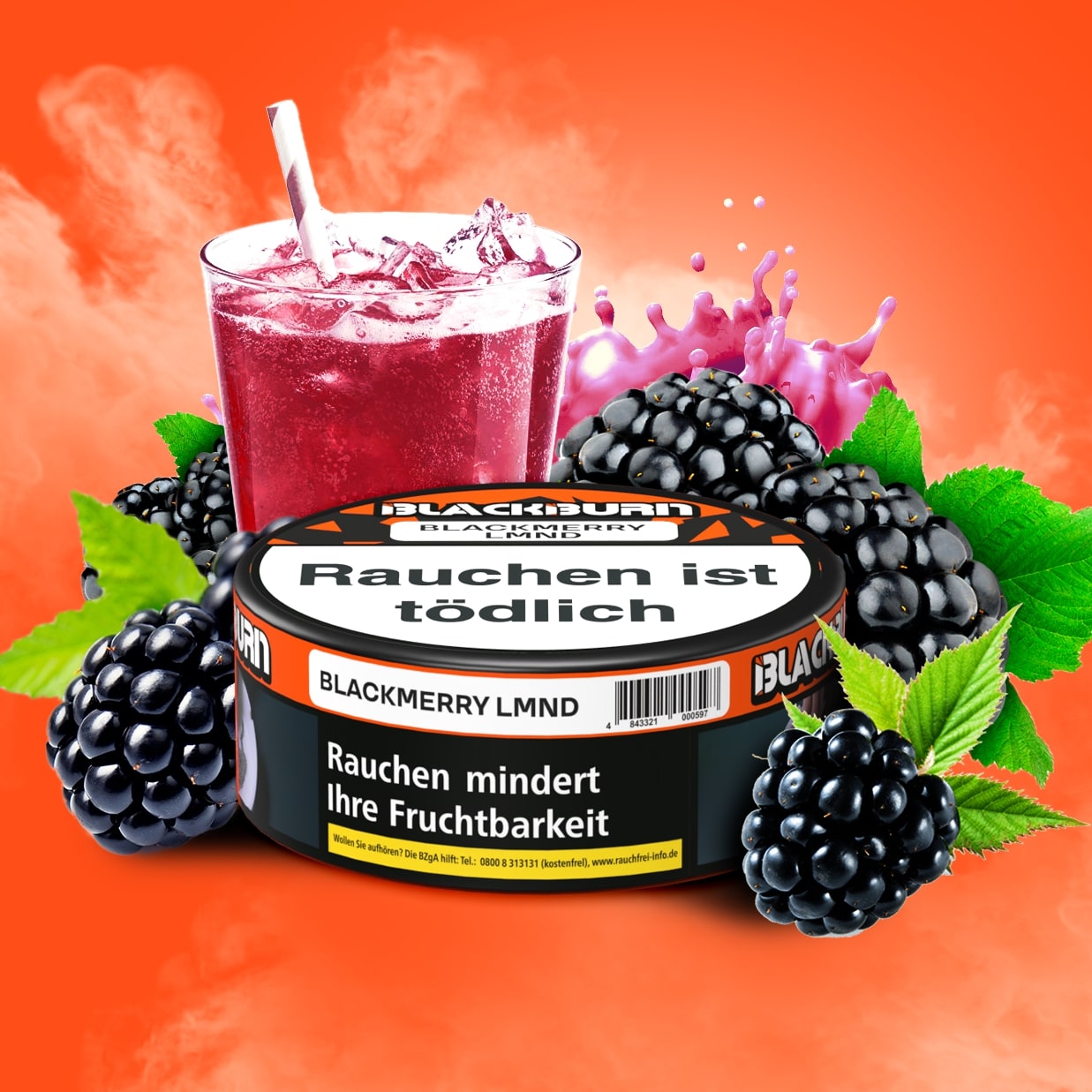 Blackburn Shisha Tabak Blackmerry Lmnd 100g