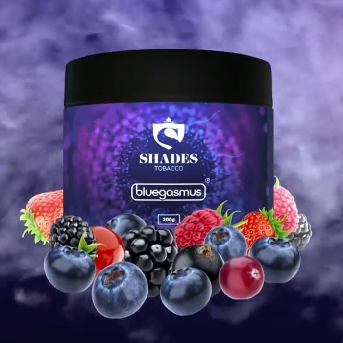 Shades_Bluegasmus_70g Shades - Bluegasmus 200g Shisha Tabak
