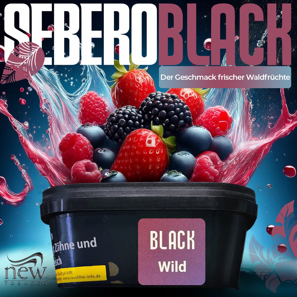 Sebero Black Shisha Tabak Wild 200g Sebero Black Shisha Tabak Wild 200g