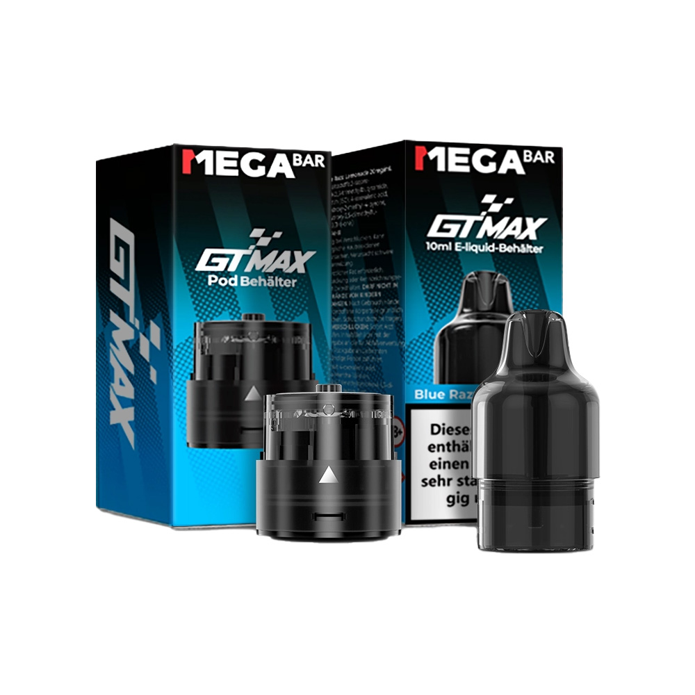 MegaBar GT Max Pod Blue Razz Lemonade 10ml MegaBar GT Max Pod Blue Razz Lemonade 10ml