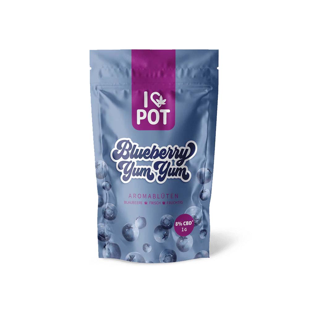 I Love Pot CBD Blüte - Blueberry Yum Yum 8% 1g