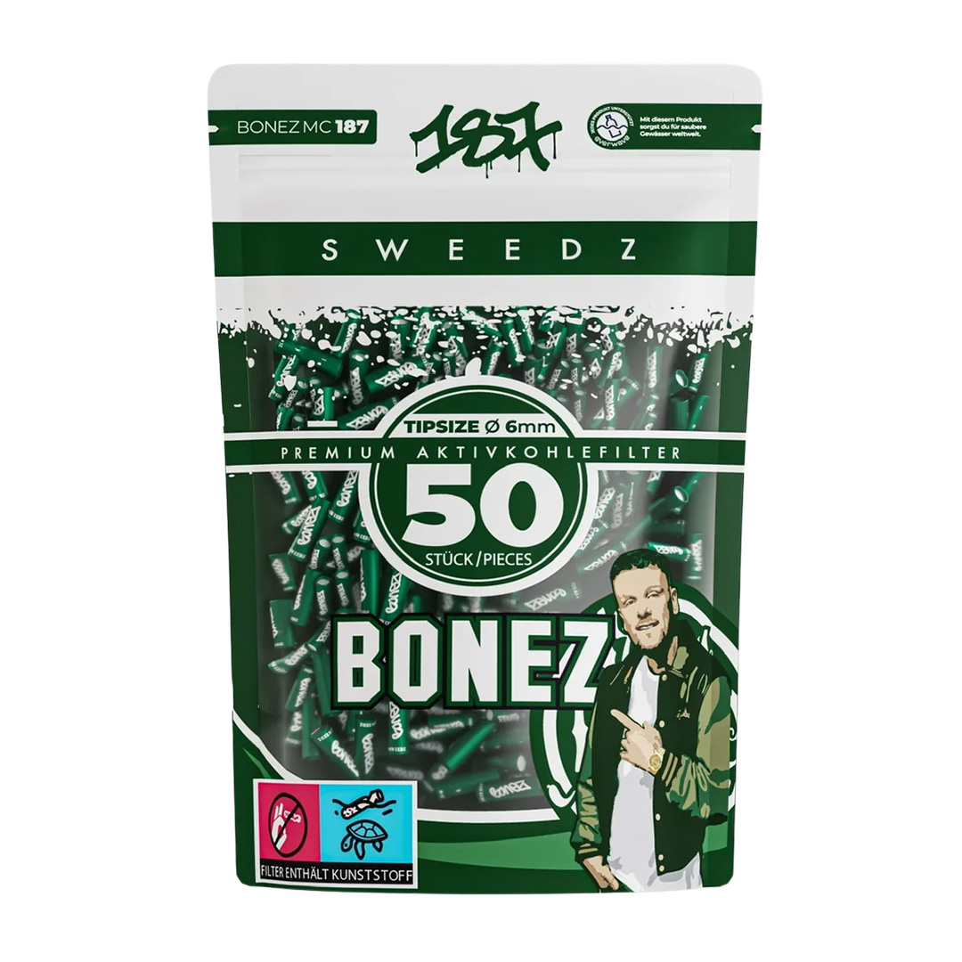 187 Sweedz Aktivkohlefilter Bonez MC 6mm 50 Stück 187 Sweedz Aktivkohlefilter Bonez MC 6mm 50 Stück