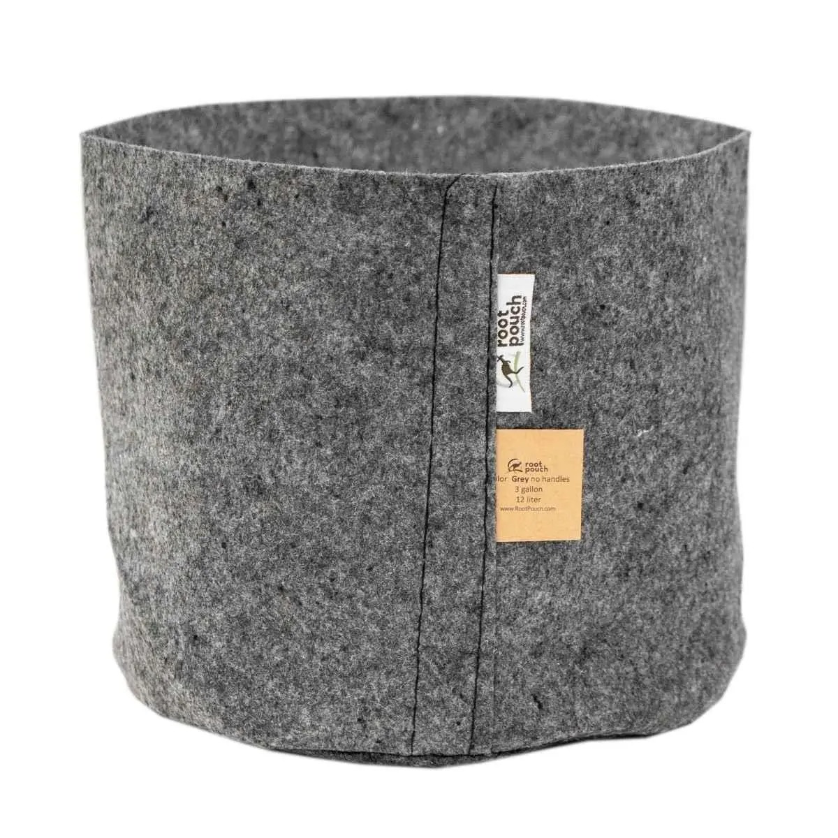 Root Pouch Stofftopf Grau 3,8 Liter