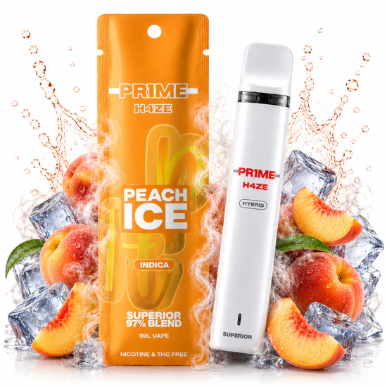 Pr1me H4ze - Superior Blend Vape - Peach Ice 1ml