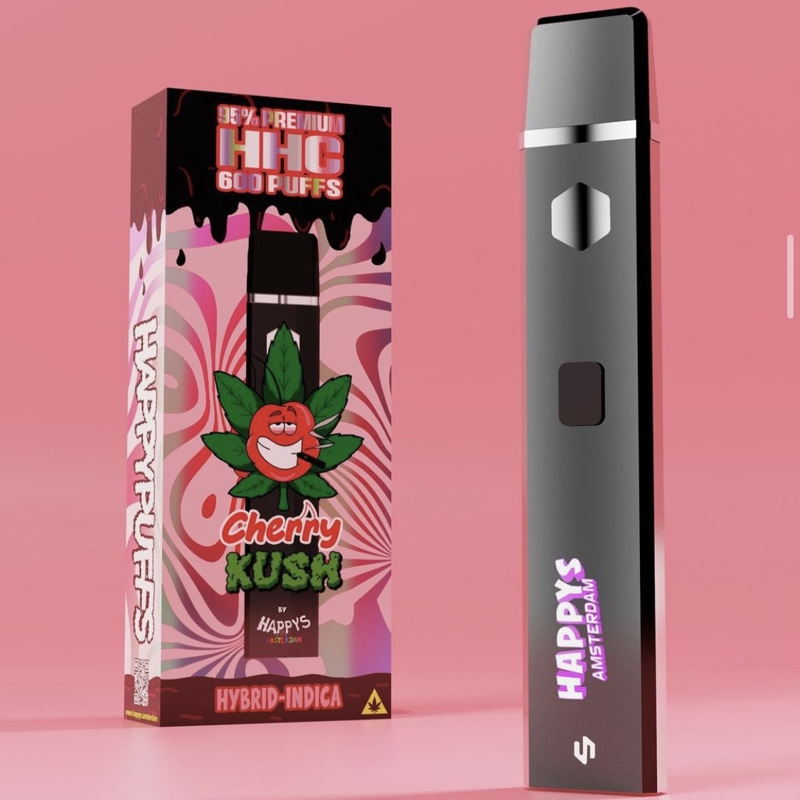 Happys Amsterdam HHC Vape Cherry Kush Happys Amsterdam HHC Vape Cherry Kush