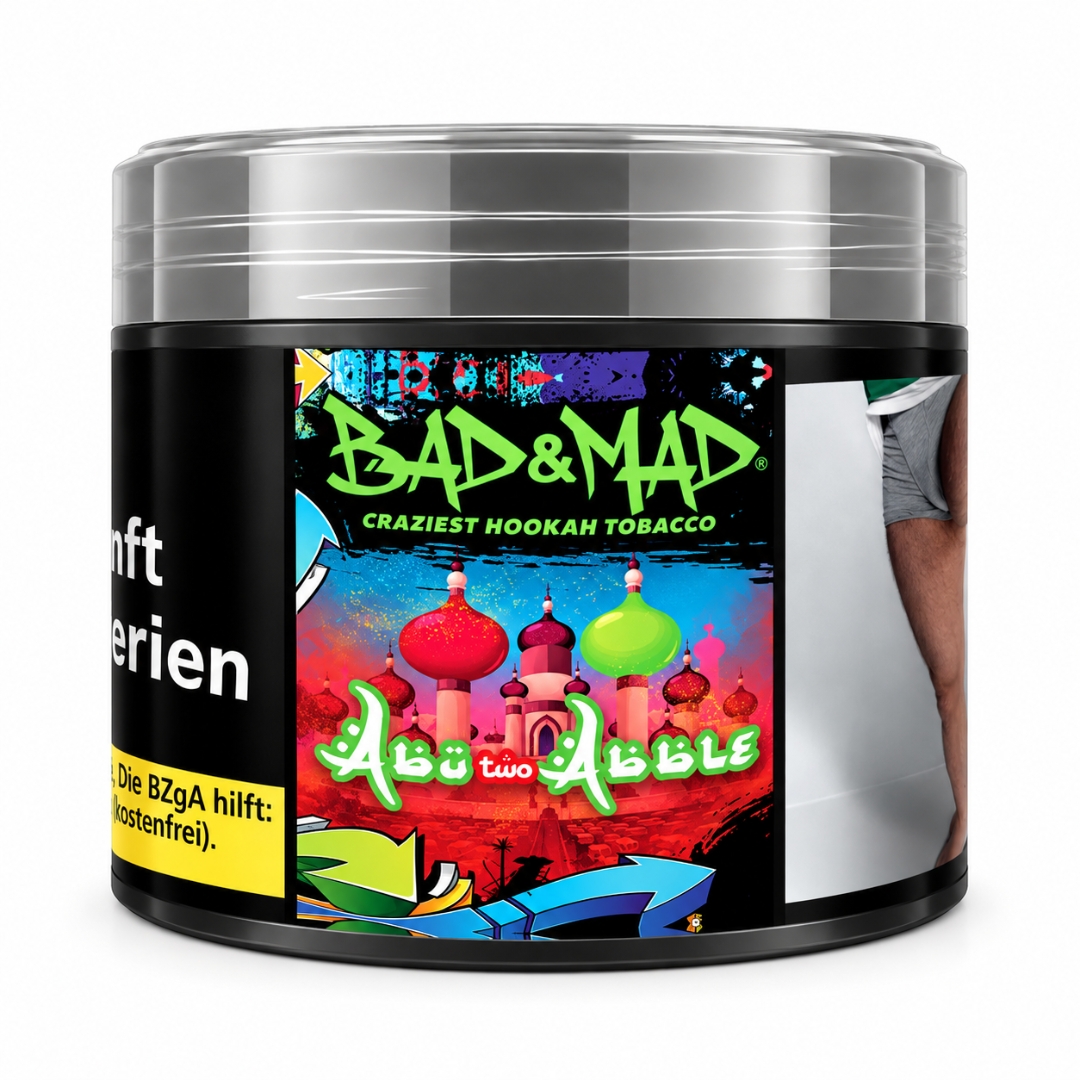 Bad & Mad Virginia Shisha Tabak Abu Two Apple 200g Bad & Mad Virginia Shisha Tabak Abu Two Apple 200g
