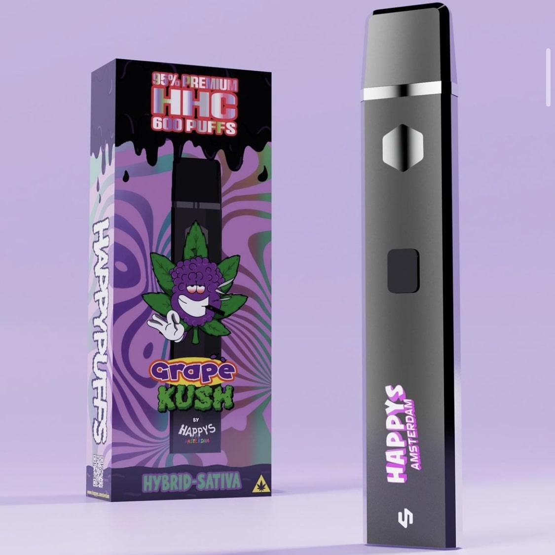 Happys Amsterdam HHC Vape - Grape Kush 1,8ml