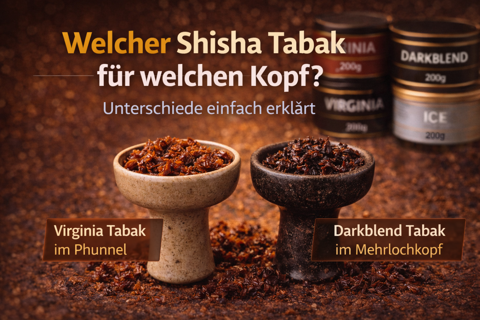 Welcher Tabak für welchen Kopf