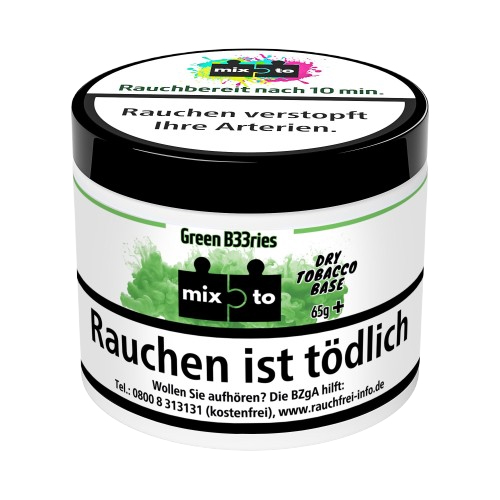 Mixto Dry Base Pfeifentabak Green B33ries 65g
