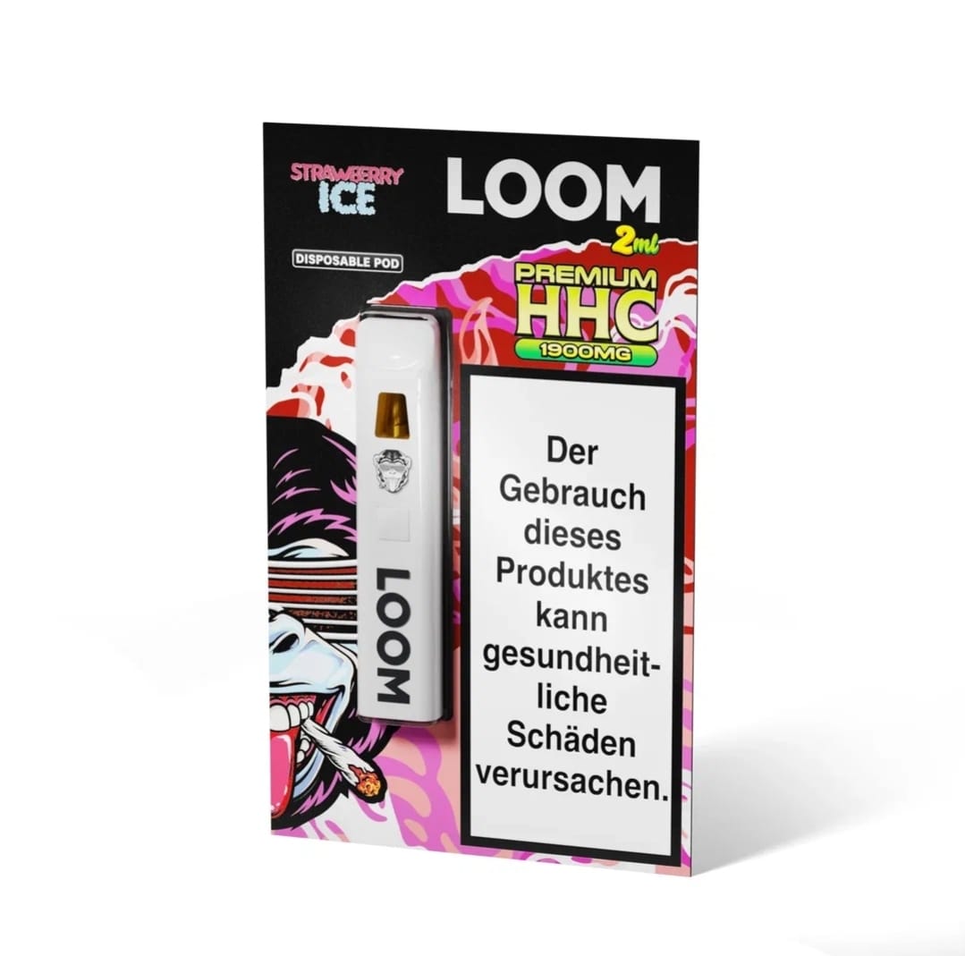 Loom-HHC-Vape-Strawberry-Ice Loom HHC Vape Strawberry Ice