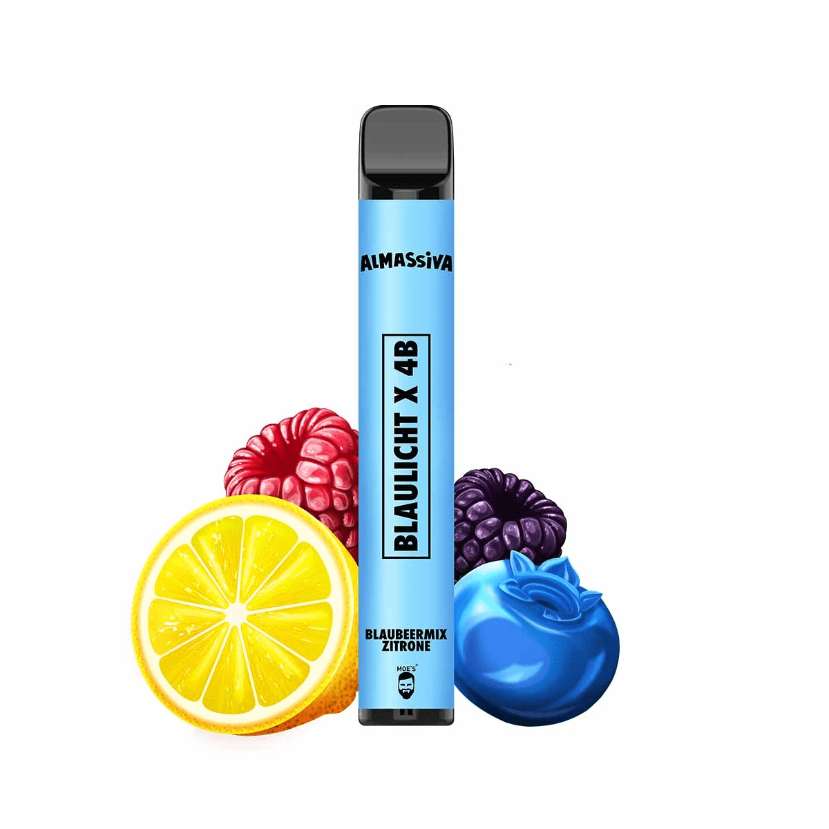 Al_Massiva_Vape_Blaulicht_X_4b_mit_Nikotin Al Massiva Einweg E-Zigarette - Blaulicht x 4B 2% Nikotin 600 Züge