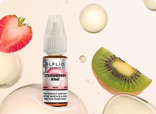 Elfliq_Strawberry_Kiwi Elfliq - Strawberry Kiwi Nikotinsalz Liquid 10ml l 20mg/ml