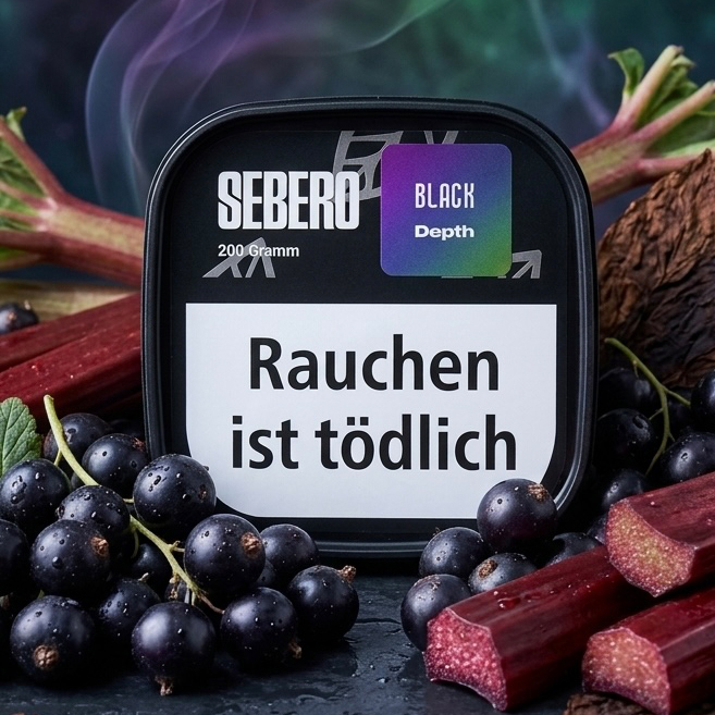 Sebero Black Shisha Tabak Depth 200g