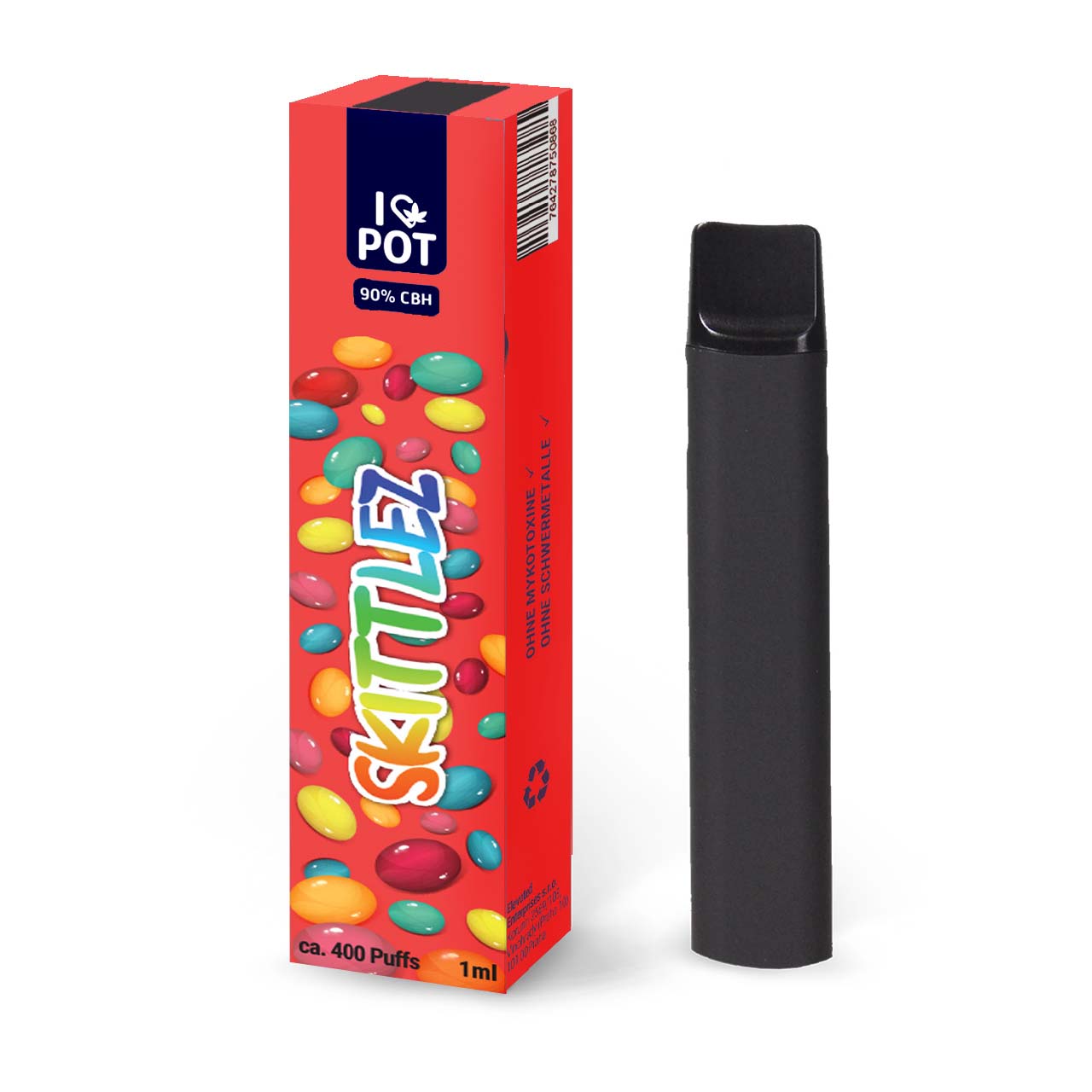 I Love Pot CBH Vape Einweg E-Zigarette - Skittlez - 1ml