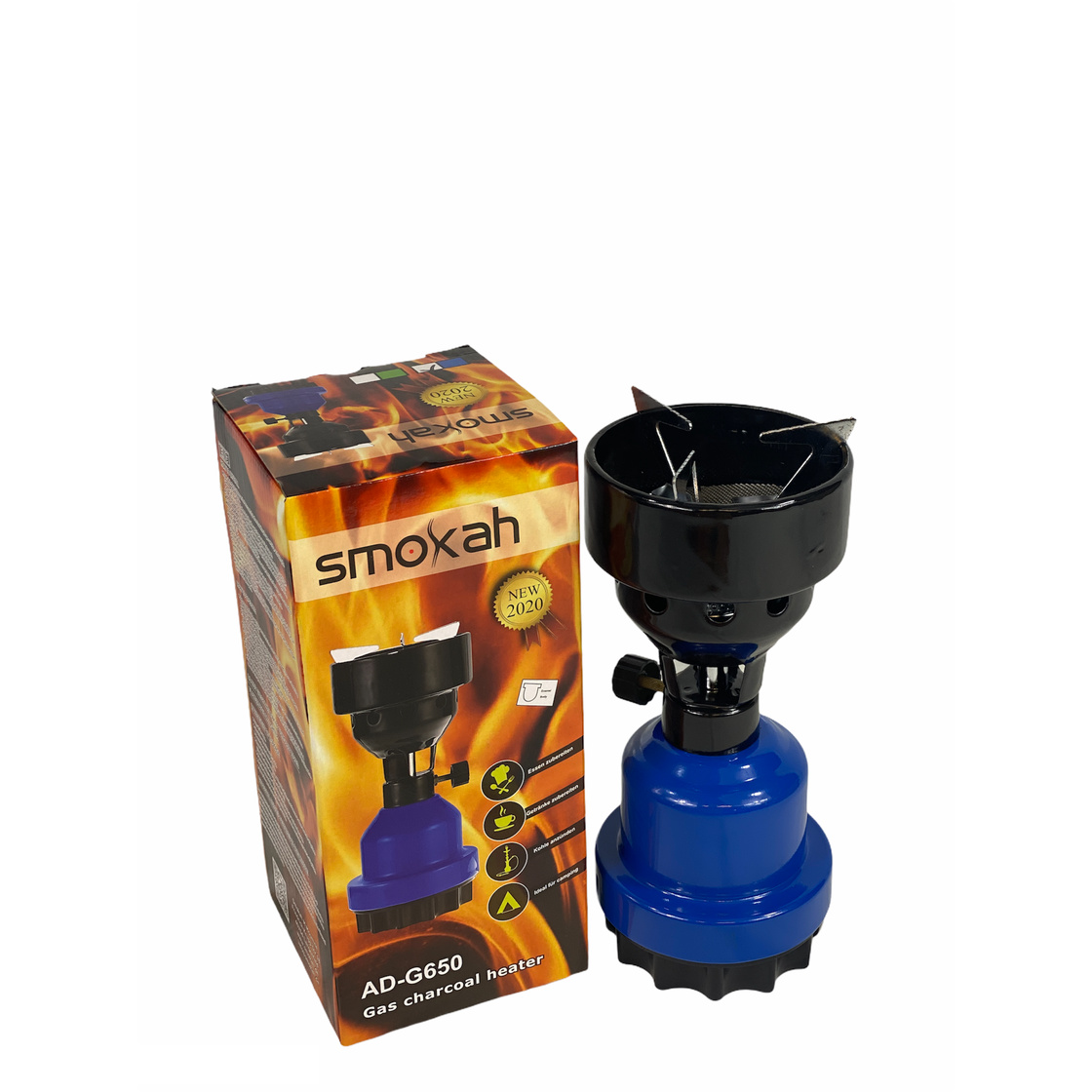 smokah-ad-g650-kohleanzuender-gasbrenner-farbe-blau-onlineshop Smokah - Gasanzünder