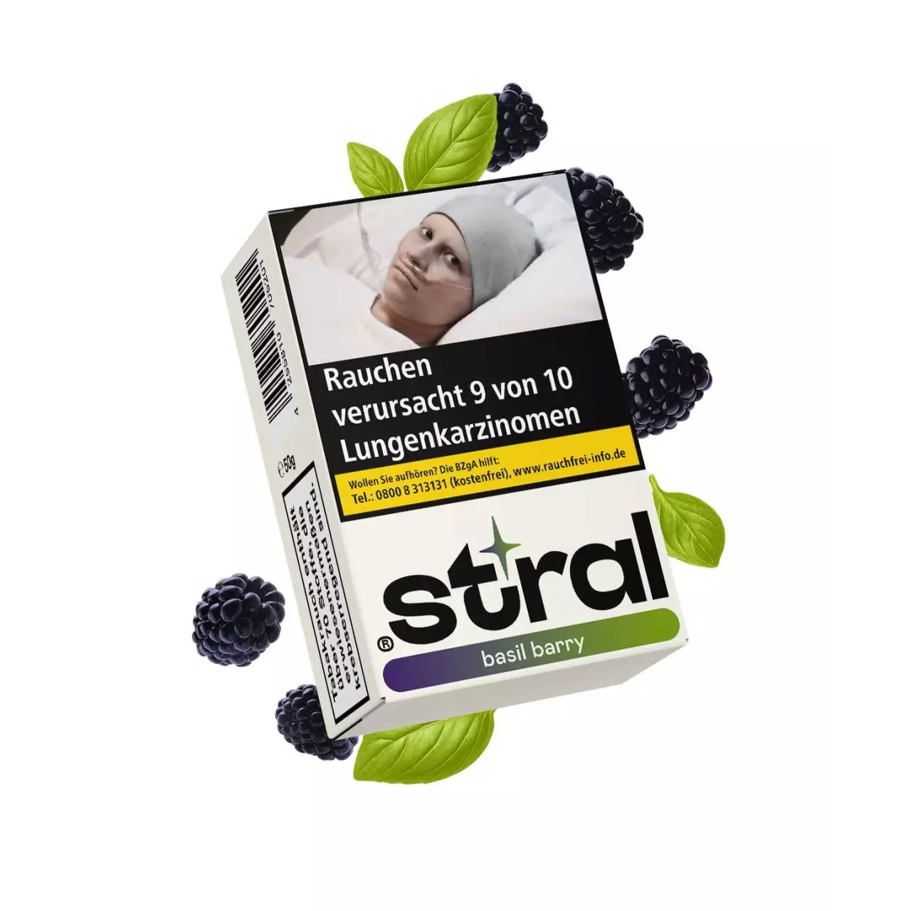 Stral Virginia Shisha Tabak Basil Barry 50g