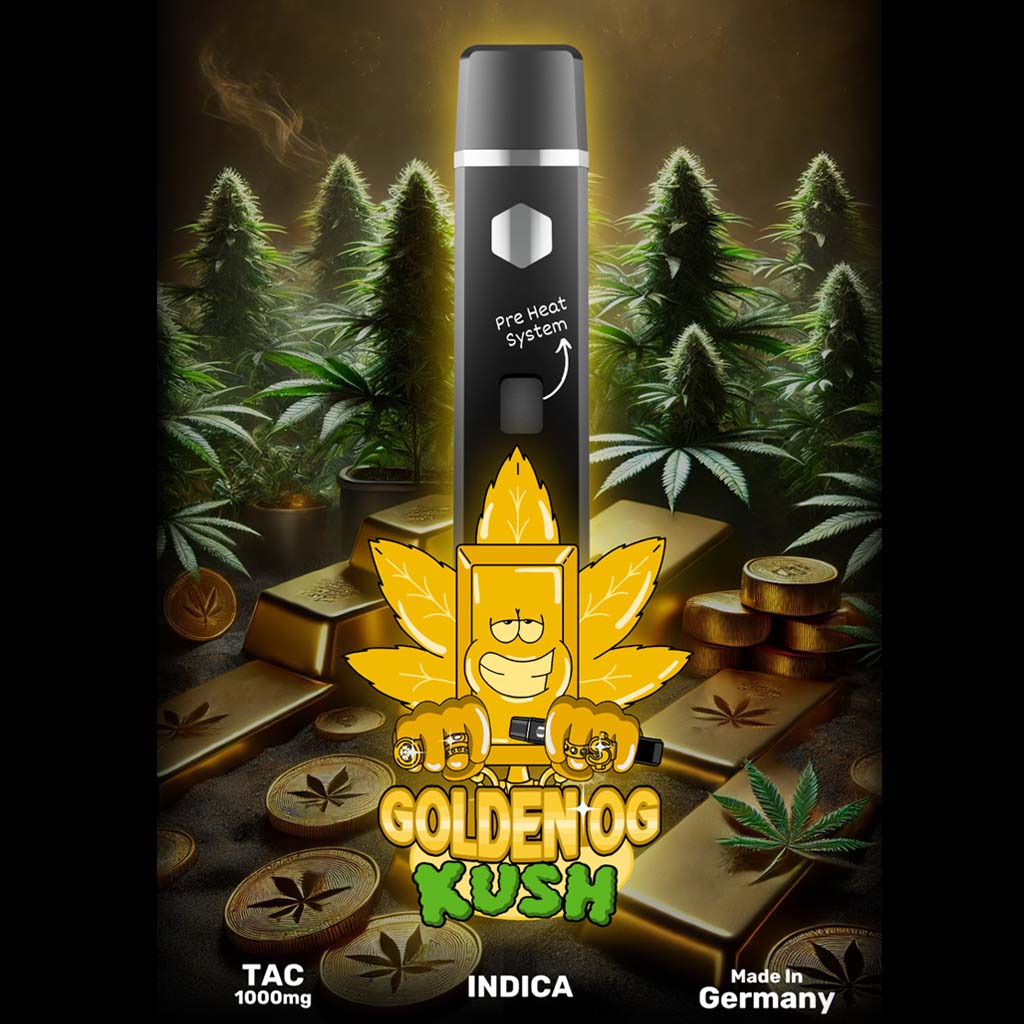 Happys Amsterdam TAC Vape - Golden OG Kush 1ml