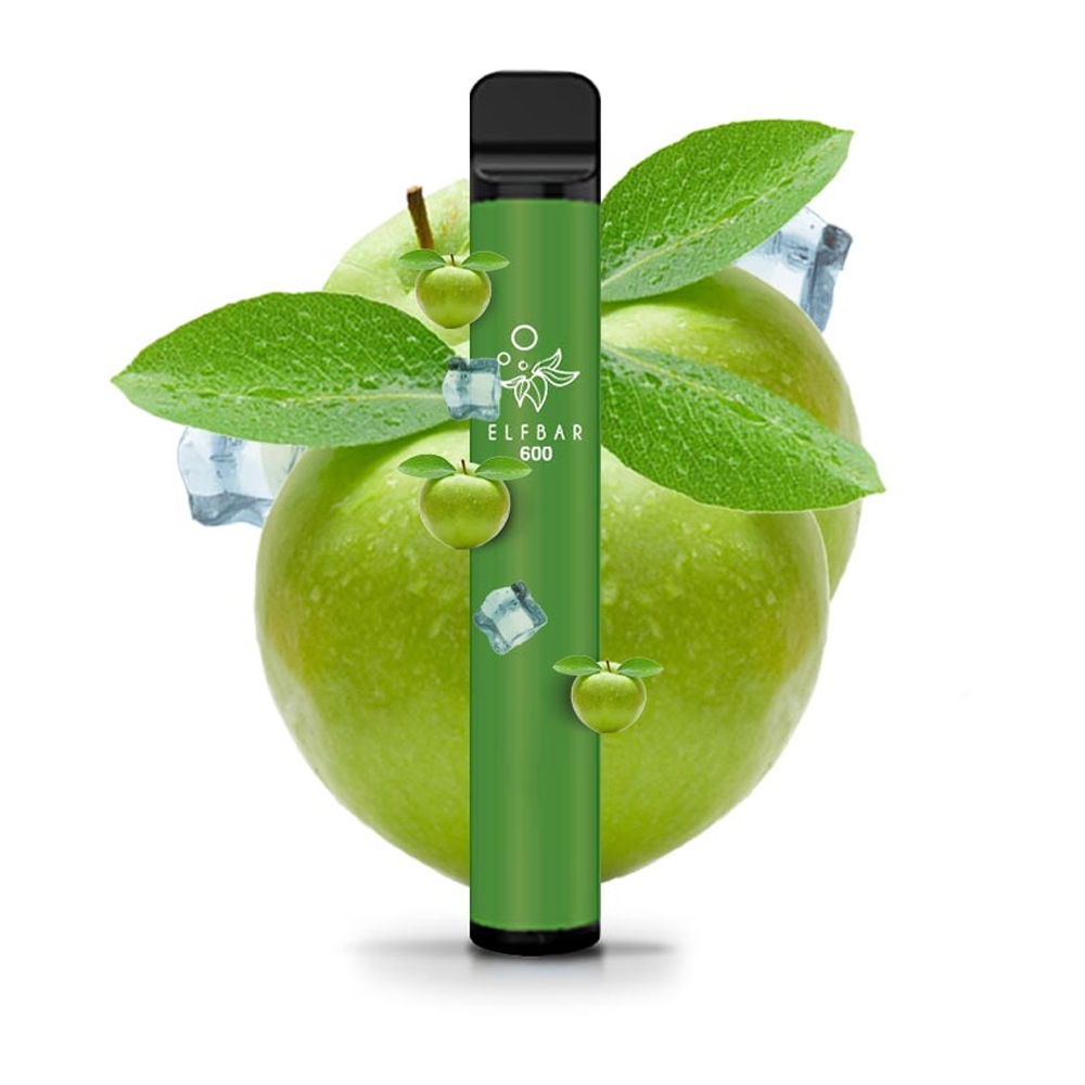 Elfbar 600 Vape Green Apple Elfbar 600 Vape Green Apple