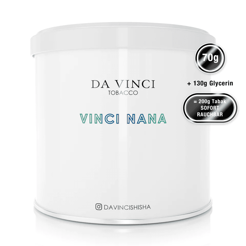 Da Vinci Tobacco - Rohtabak mit Aroma 70g - Vinci Nana