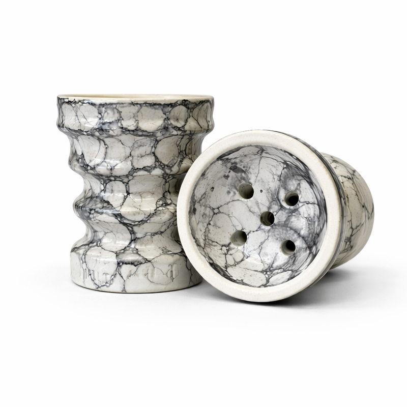 Thicc Bowl Skala Turkish - White Marble Thicc Bowl Skala Turkish - White Marble