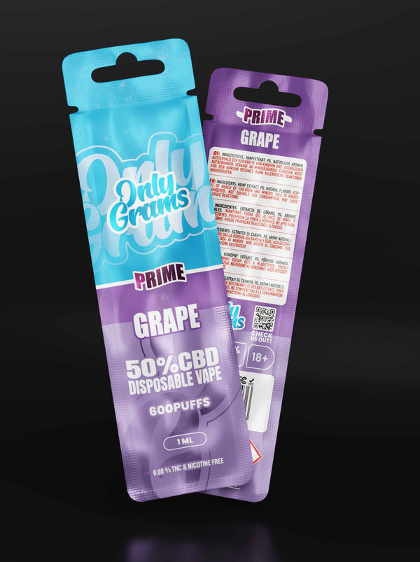 Only Grams CBD Vape - Grape 1ml