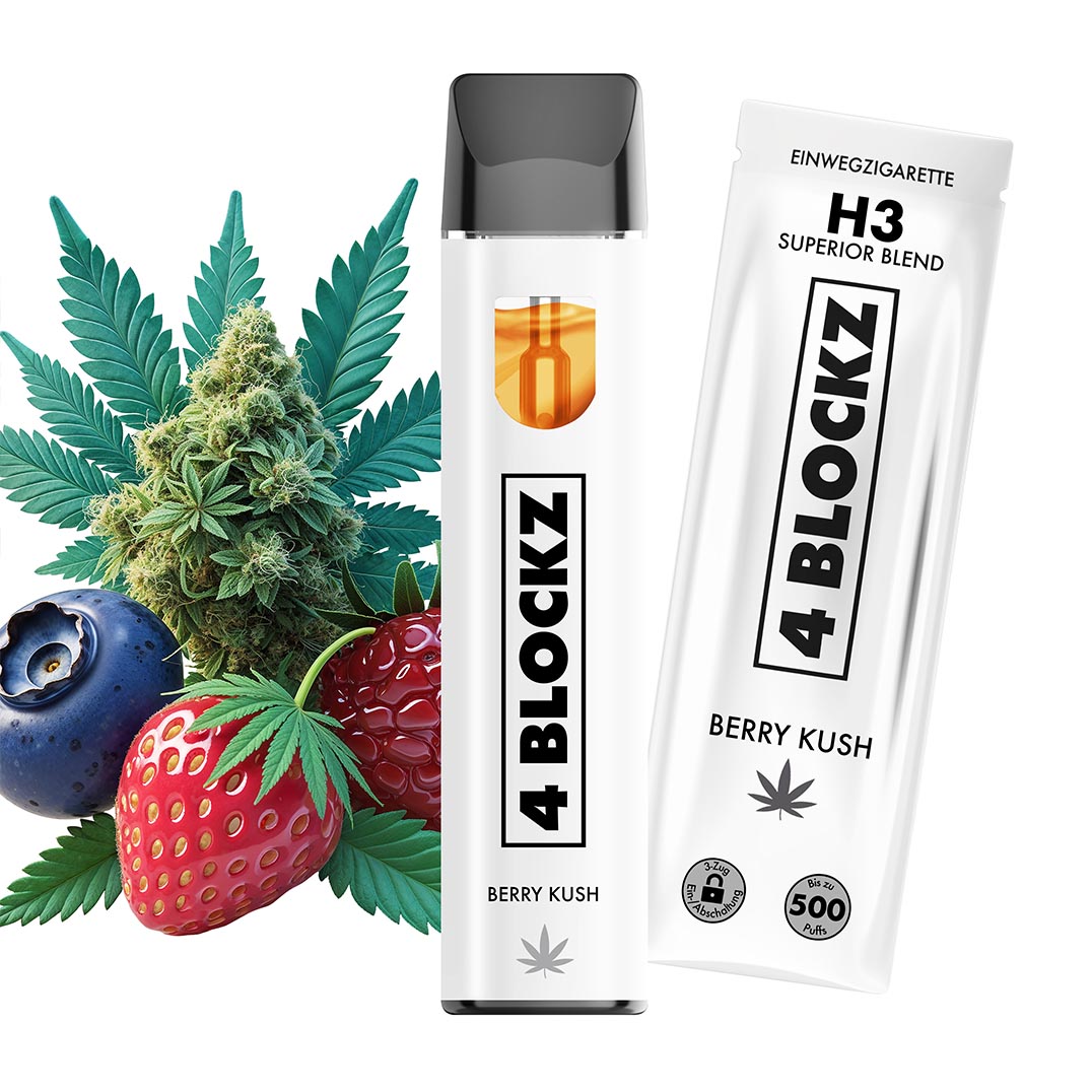 4 Blockz H3 Vape - Berry Kush 1ml