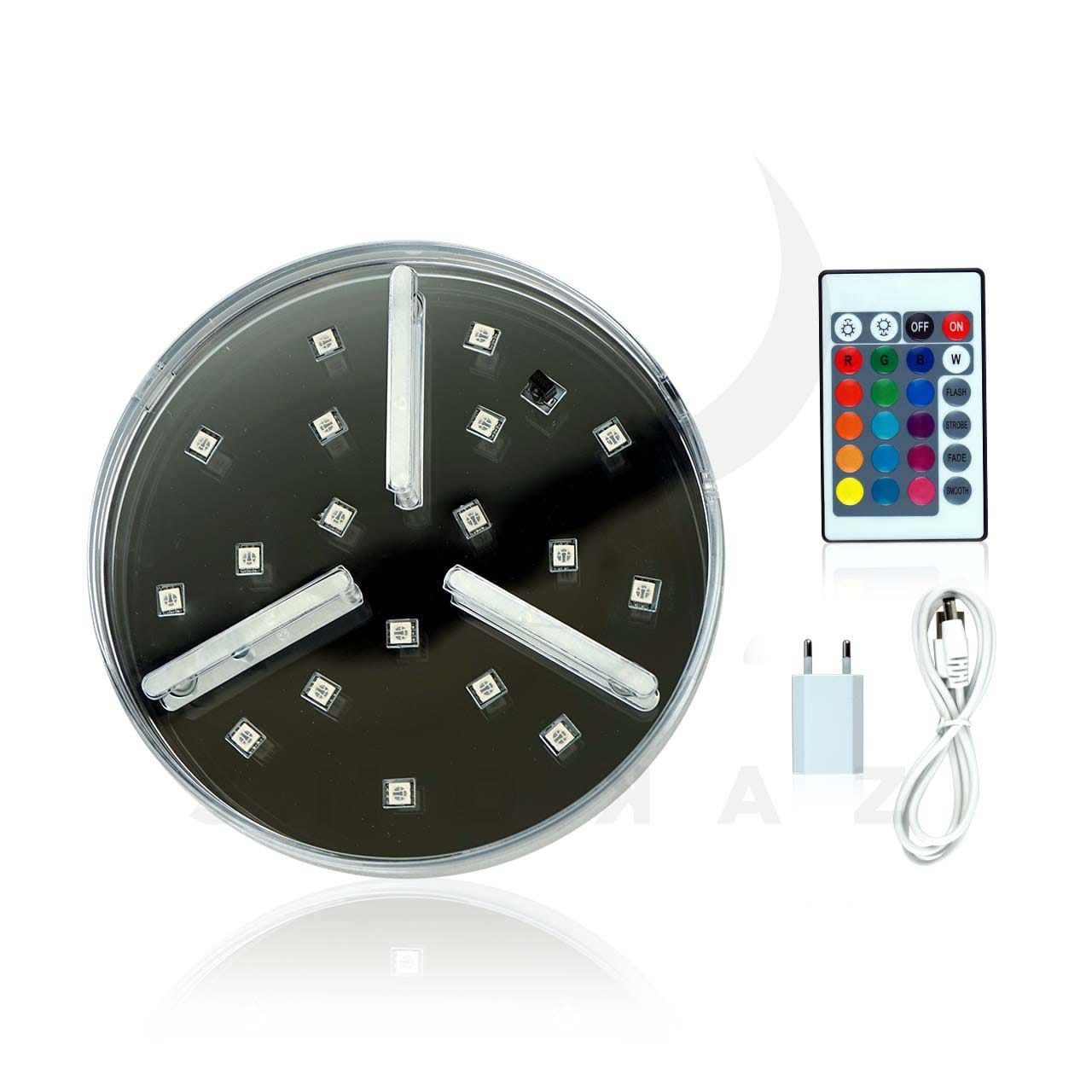 Led-MittelWfclRNXvBhxhf Led Untersetzer - 15 cm Ø