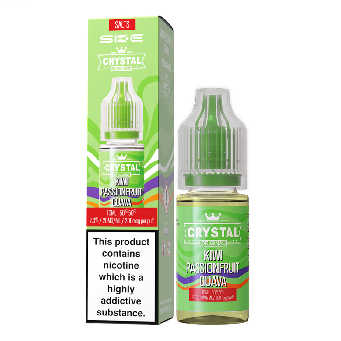 SKE Crystal Liquid 10ml 20mg Kiwi Passionfruit Guava SKE Crystal Liquid 10ml 20mg Kiwi Passionfruit Guava