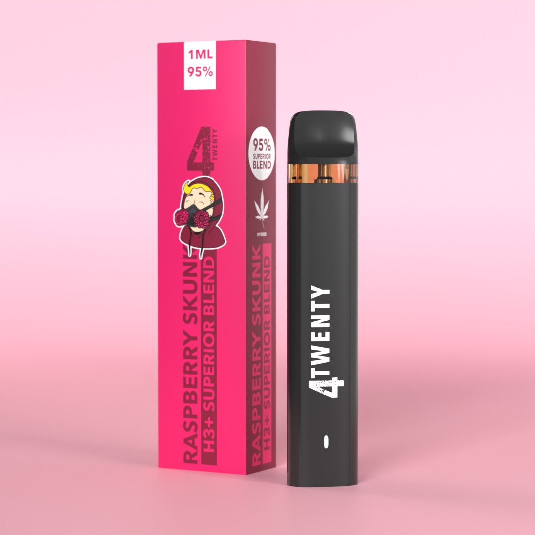 4Twenty H3+ Superior Blend Vape Raspberry Skunk 1ml