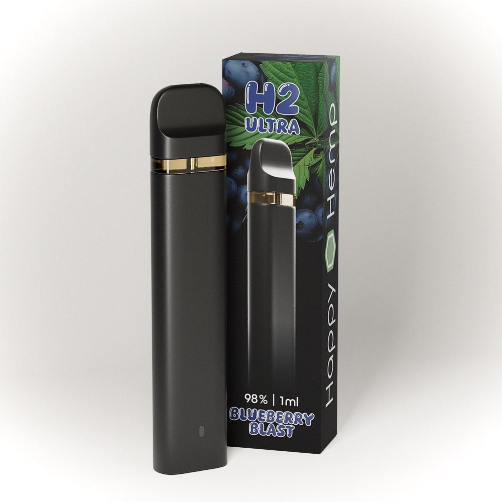 Happy Hemp H2 Ultra Vape - Blueberry Blast 1ml