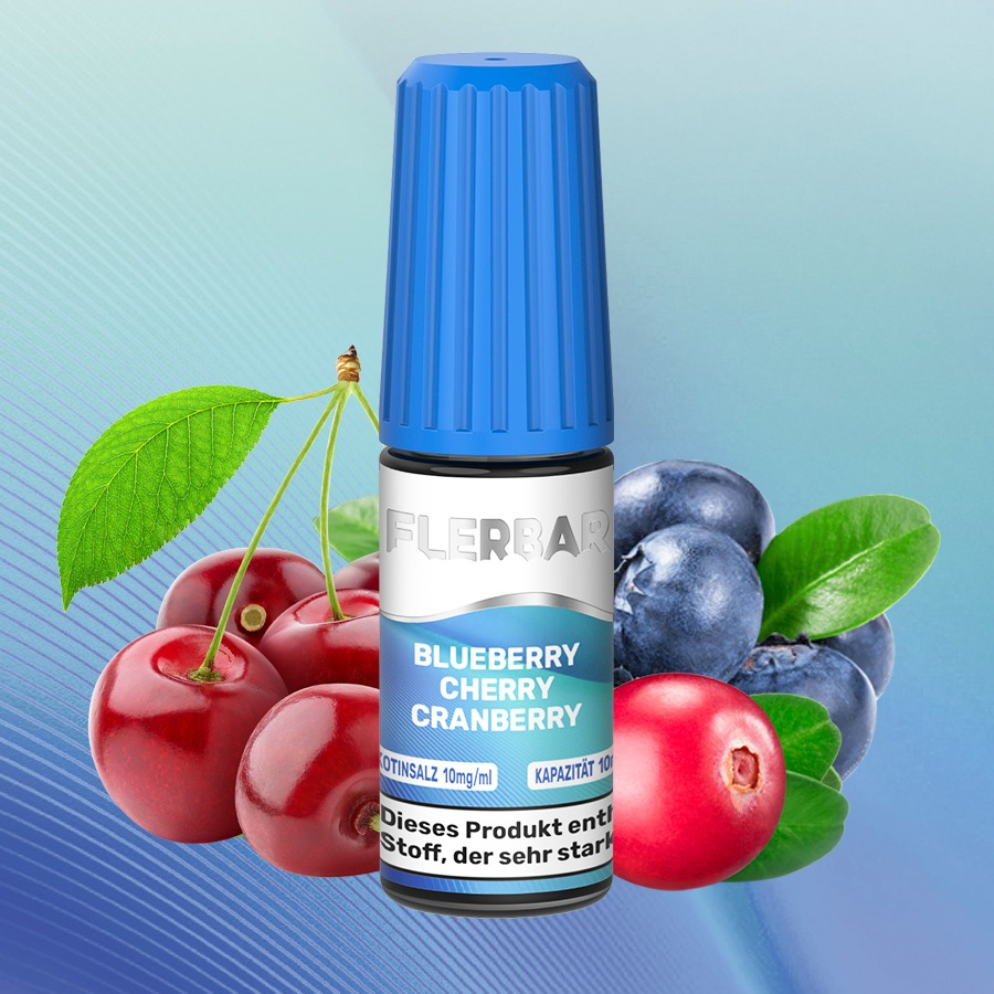 Flerbar - Blueberry Cherry Cranberry Nikotinsalz Liquid 10ml | 20mg/ml