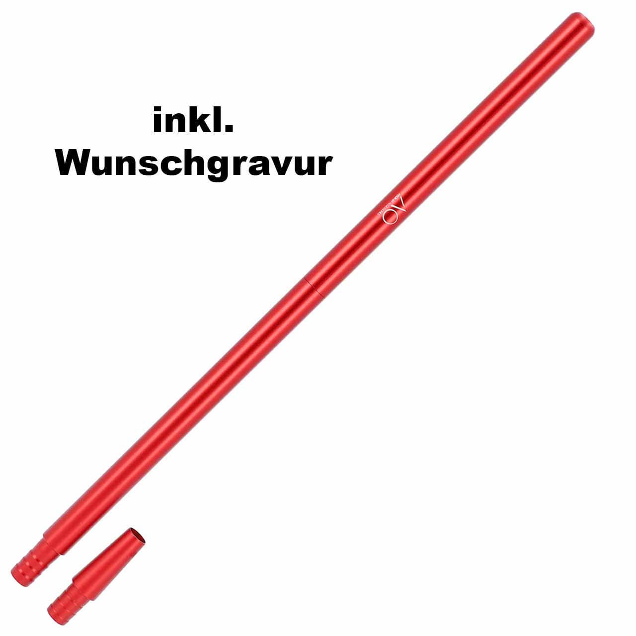 Alumundstück AO - XL Liner - Rot (inkl. Gravur)