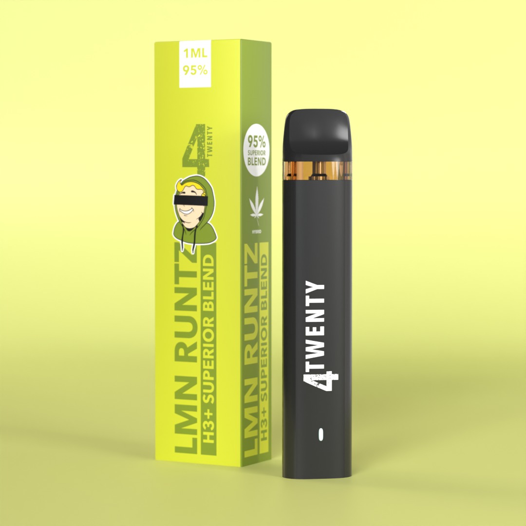 4Twenty H3+ Superior Blend Vape Lmn Runtz 1ml