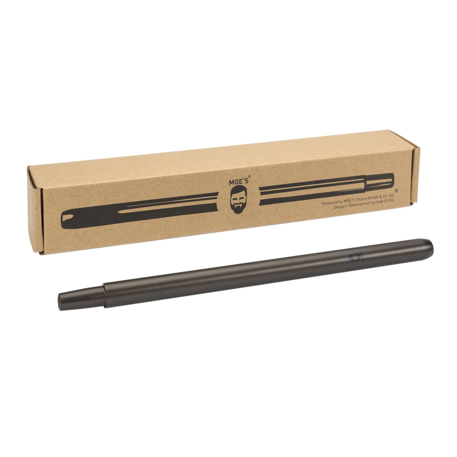 MOES Shisha M1 2U Aluminium Anthrazit Mundstück