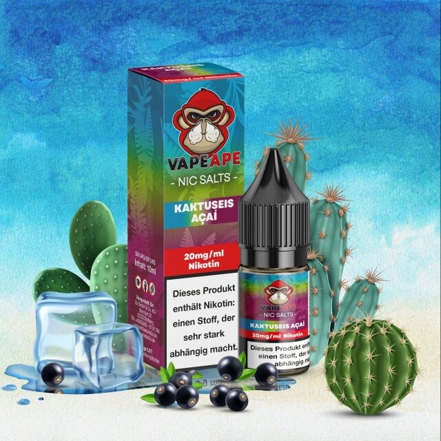 Vapeape Liquid Kaktuseis Acai 10ml 20mg Vapeape Liquid Kaktuseis Acai 10ml 20mg