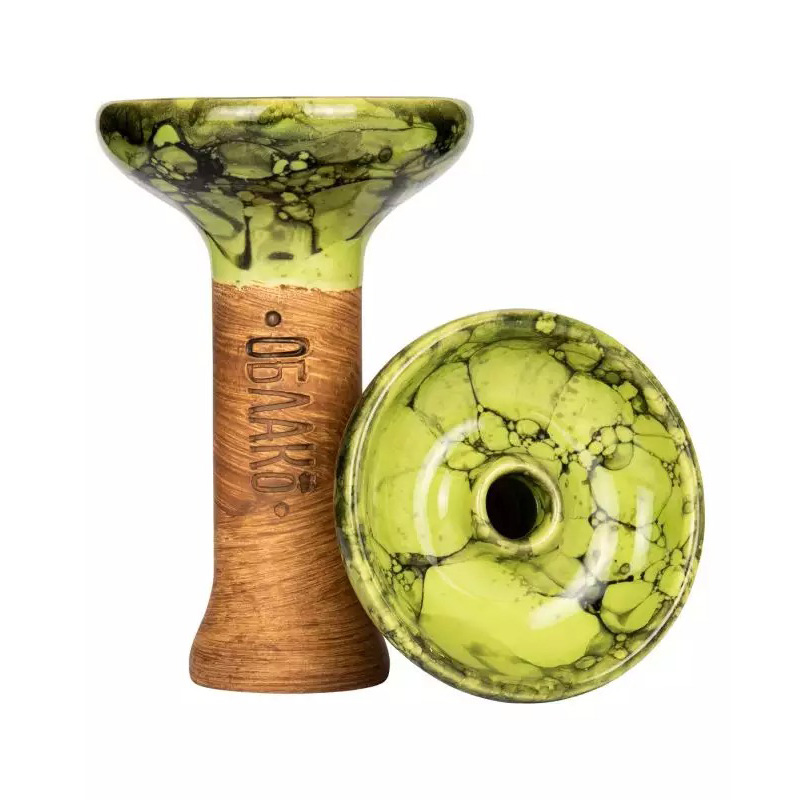 Oblako Shisha Kopf Phunnel M Glazed Marble Green/Black