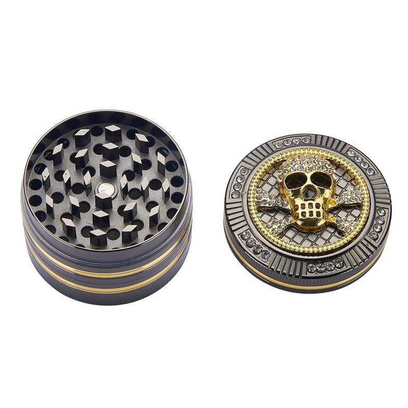 Champ High Grinder Bling Bling Skull 4-Teilig 50 mm Open Champ High Grinder Bling Bling Skull 4-Teilig 50 mm Open