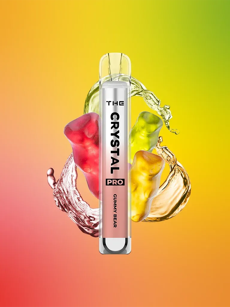 The Crystal Pro - Vape Einweg E-Zigarette Gummy Bear 2% Nikotin 600 Züge