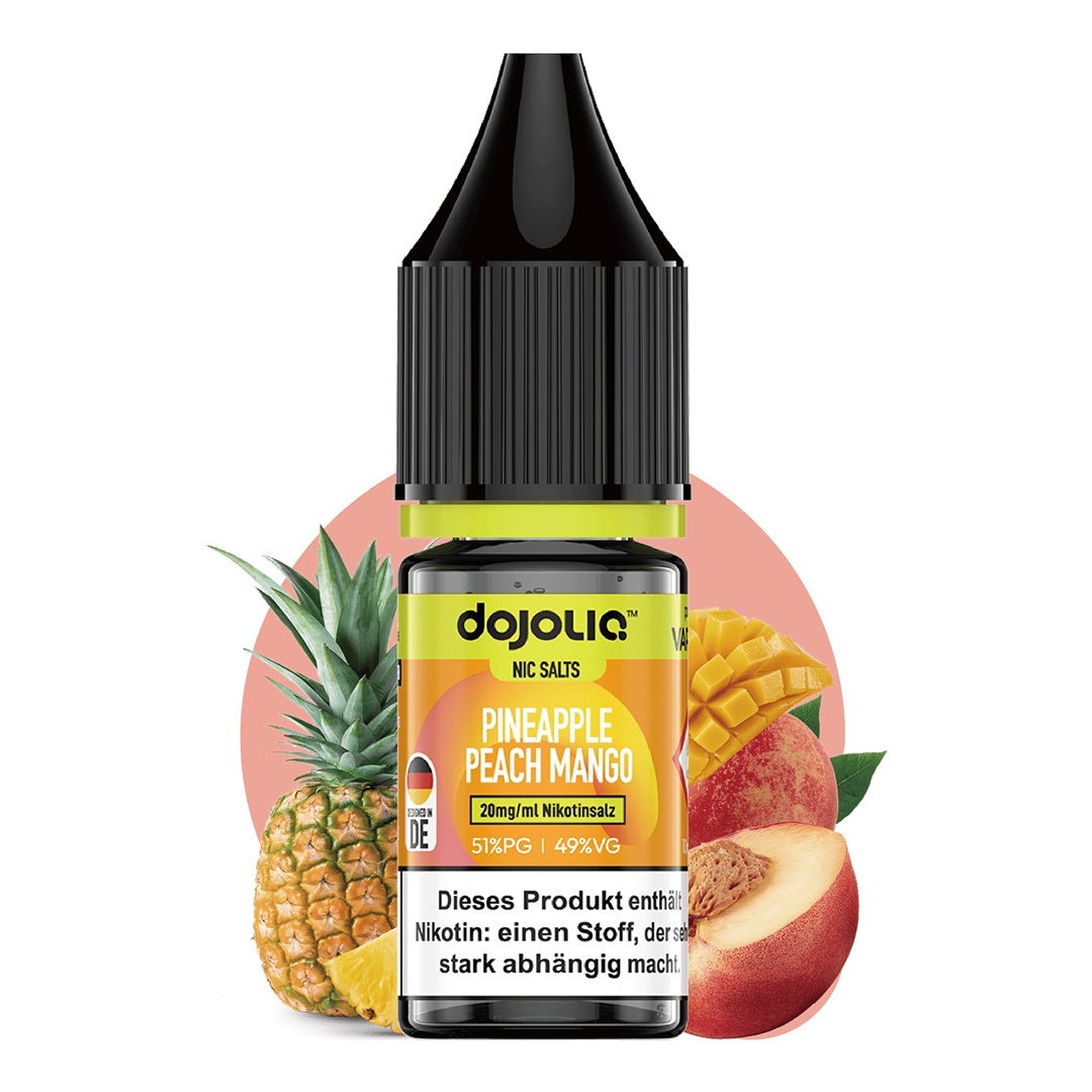 Dojoliq Nikotinsalz Liquid Ananas Pfirsich Mango 10ml 20mg