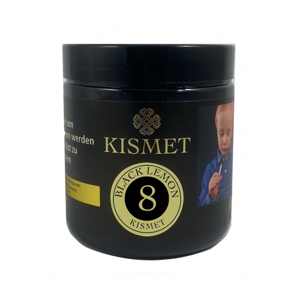 Kismet Shisha Tabak - Black Lemon #8 200g