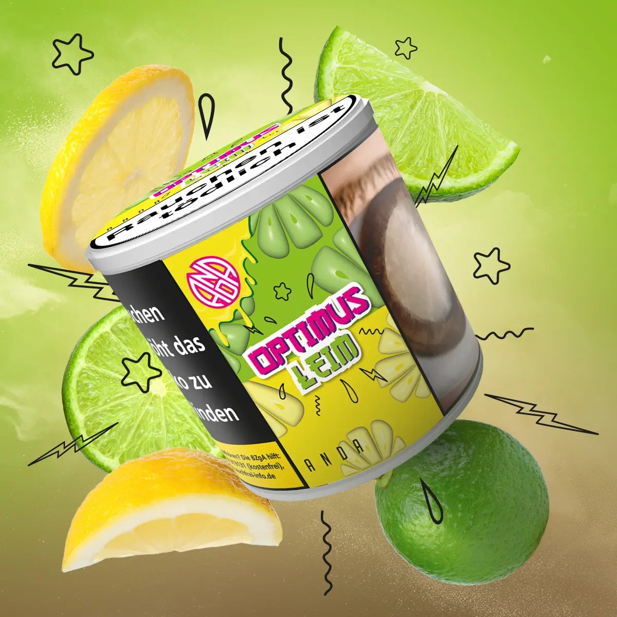 Anda Shisha Tabak - Optimus Lime 200g