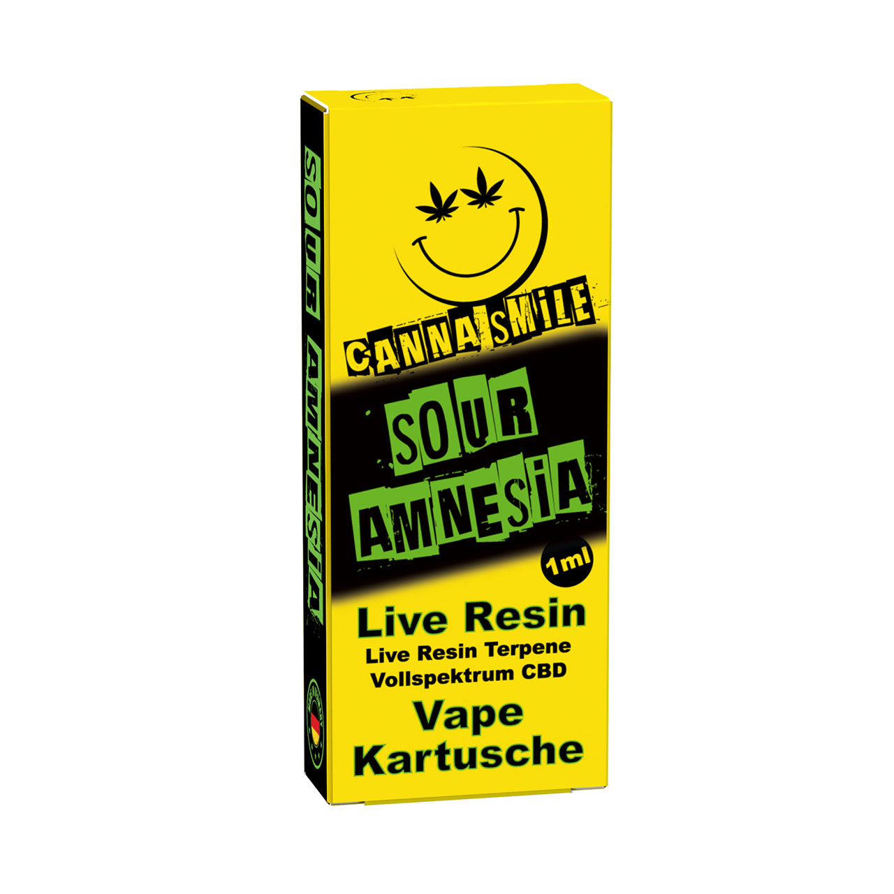 Canna Smile Live Resin CBD Kartusche Sour Amnesia 1ml