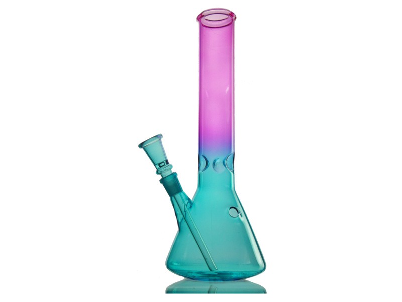 Bullet Europe Glasbong Blau Rosa Höhe 30 cm