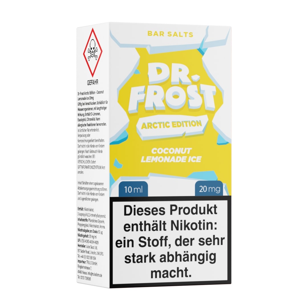Dr. Frost Arctic Edition Coconut Lemonade Ice Nikotinsalz Liquid 10ml 20mg Dr. Frost Arctic Edition Coconut Lemonade Ice Nikotinsalz Liquid 10ml 20mg