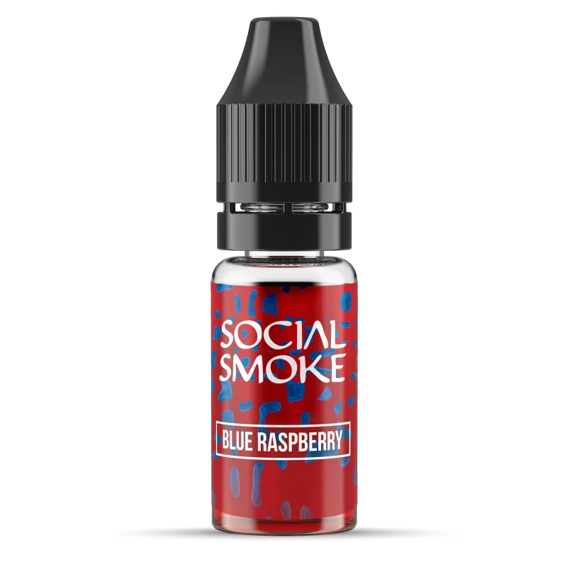 Social Smoke Liquid Blue Raspberry 10ml 20mg