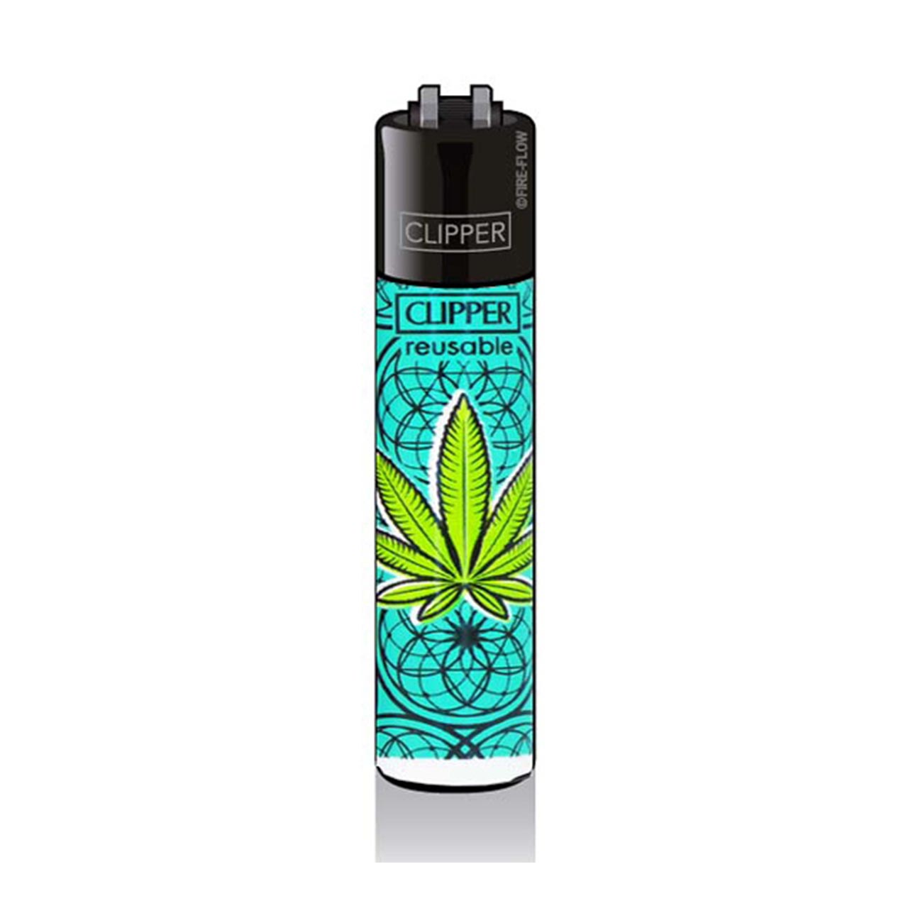 CLIPPER Feuerzeug - Leaves #38 Collection - Motiv Blau